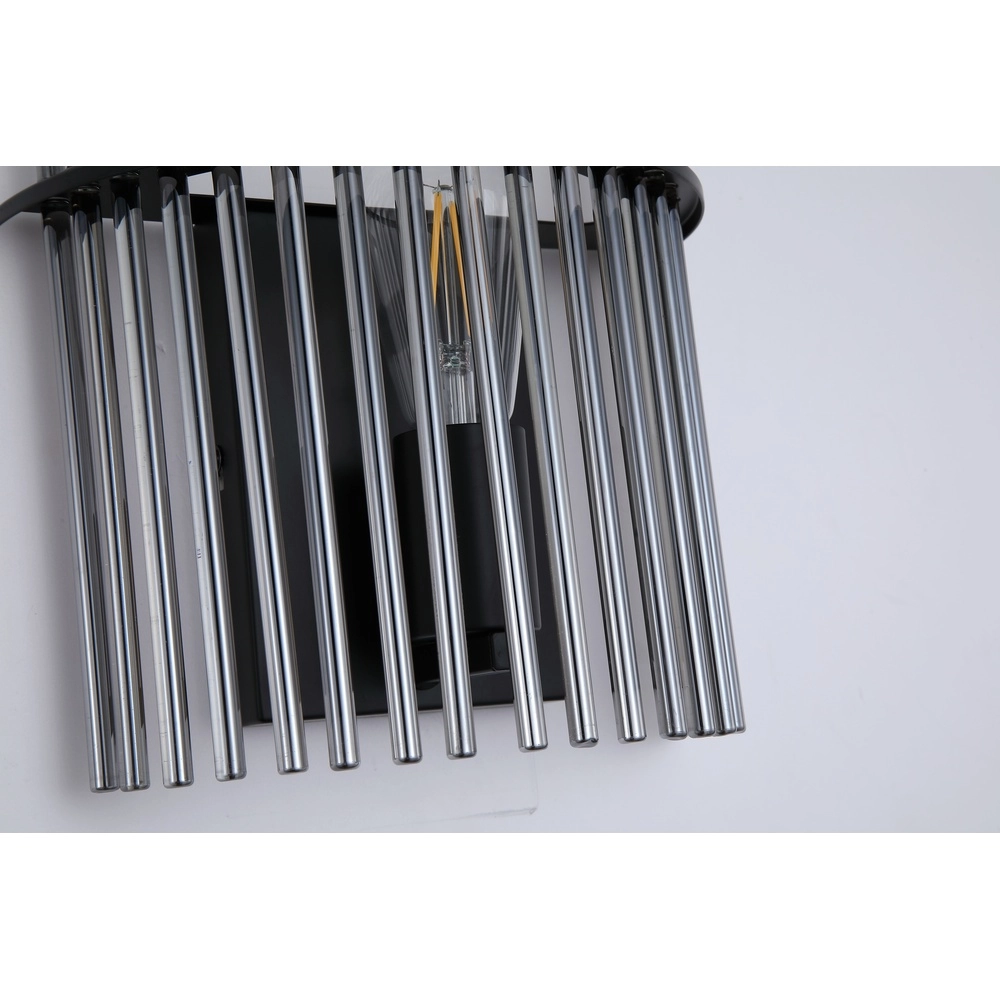 Wall lamp Swizzle black Searchlight 5053423305325