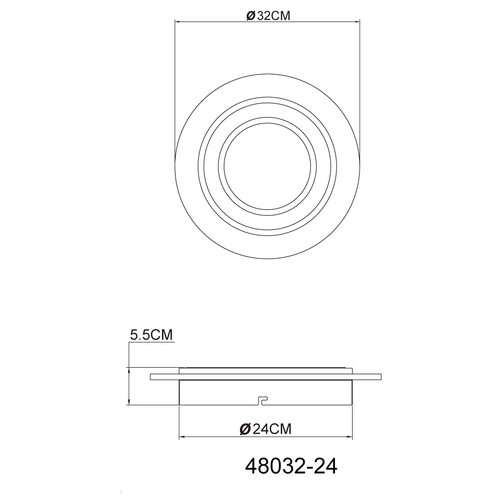 Design ceiling light Jayden anthracite Ø 32cm Globo 9007371453047