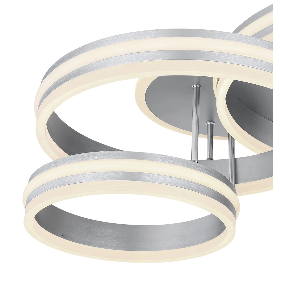 Ceiling lamp Rubio Grey 3 rings Globo 9007371425914