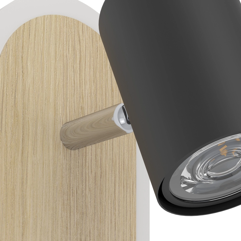 Led wall spot Rimbocchi with wood look Eglo 9008606316519