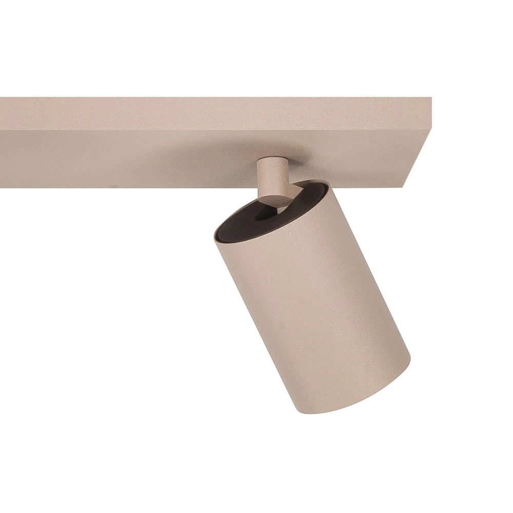 Surface-mounted spot Mila 3-light straight sand brown Highlight 8718379050459