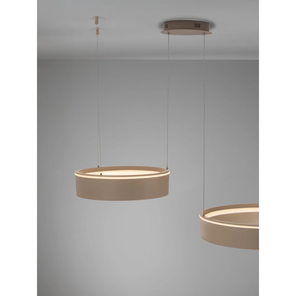 Modern pendant lamp Olivia Double sand brown Lyora 5212017494269