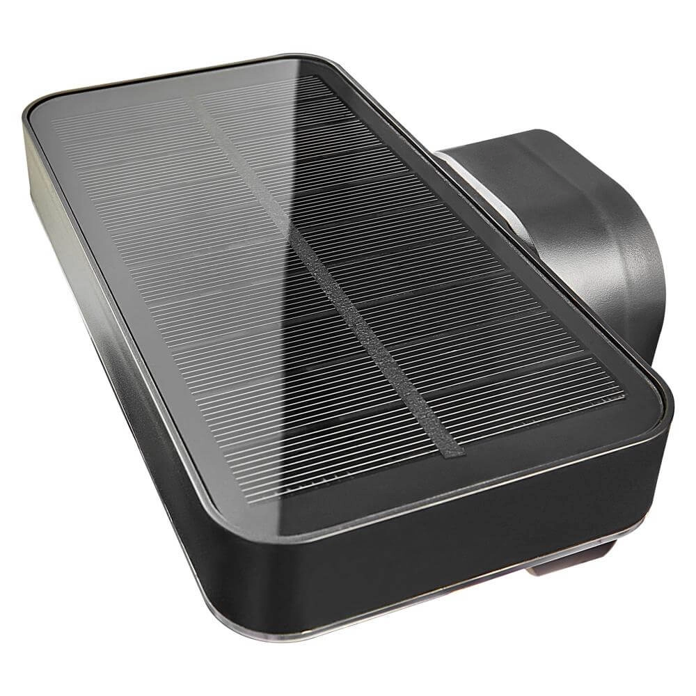 Solar wall lamp Rica black rectangle Nordlux 5704924004797