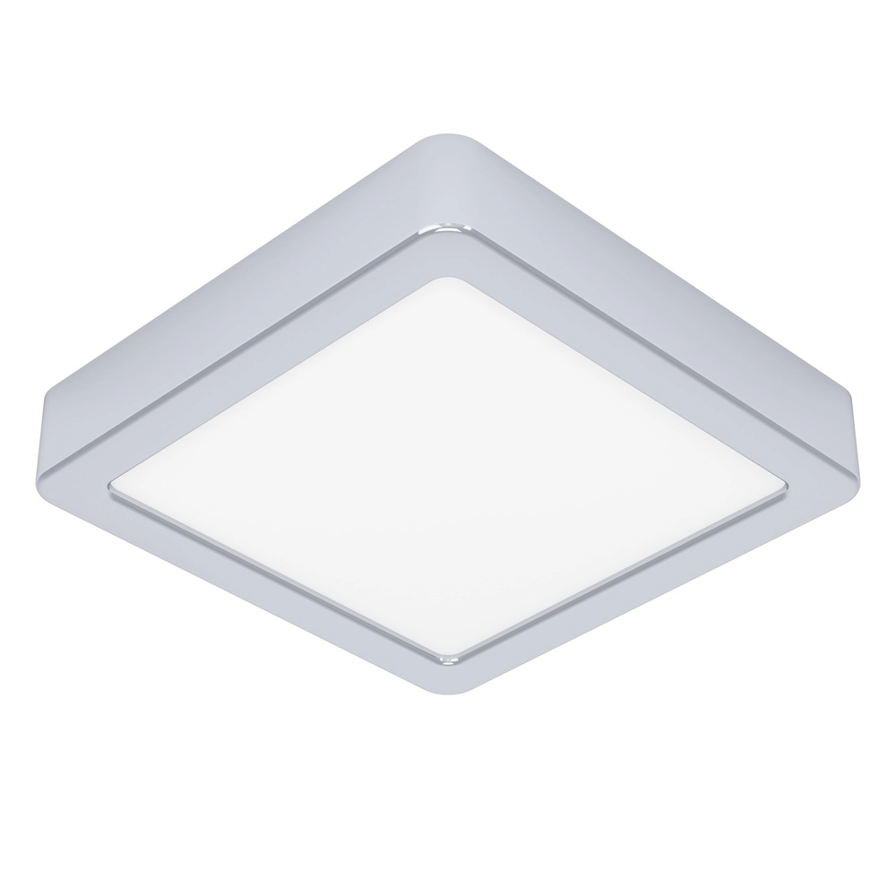 Chrome ceiling light Fueva 6 LED - 15x15 cm