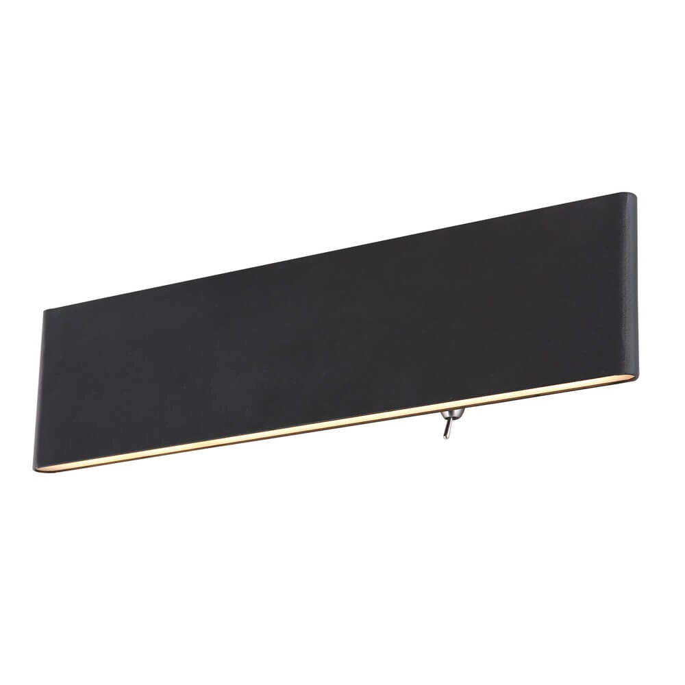 Design wall lamp Siegfried M black with switch