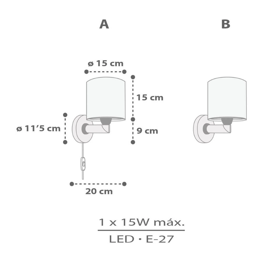 Wall night light Rhino & Croco Dalber 8420406606293