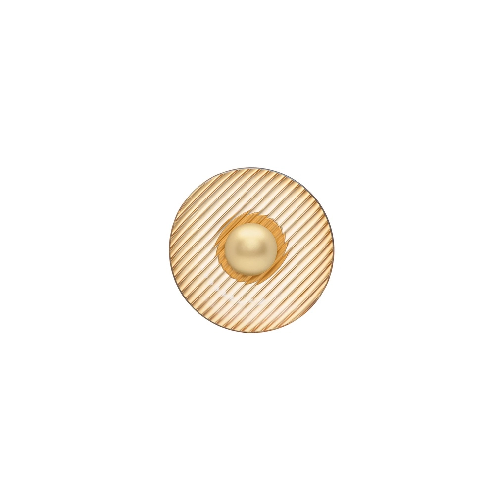 Wall lamp Lavina gold with amber glass Ø 25cm Lyora 5212063501416