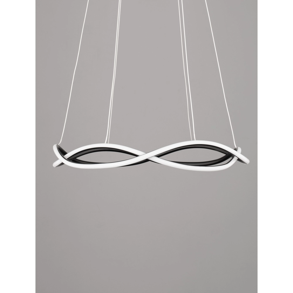 Design pendant lamp Jinal black Ø 60cm Lyora 5212017438737