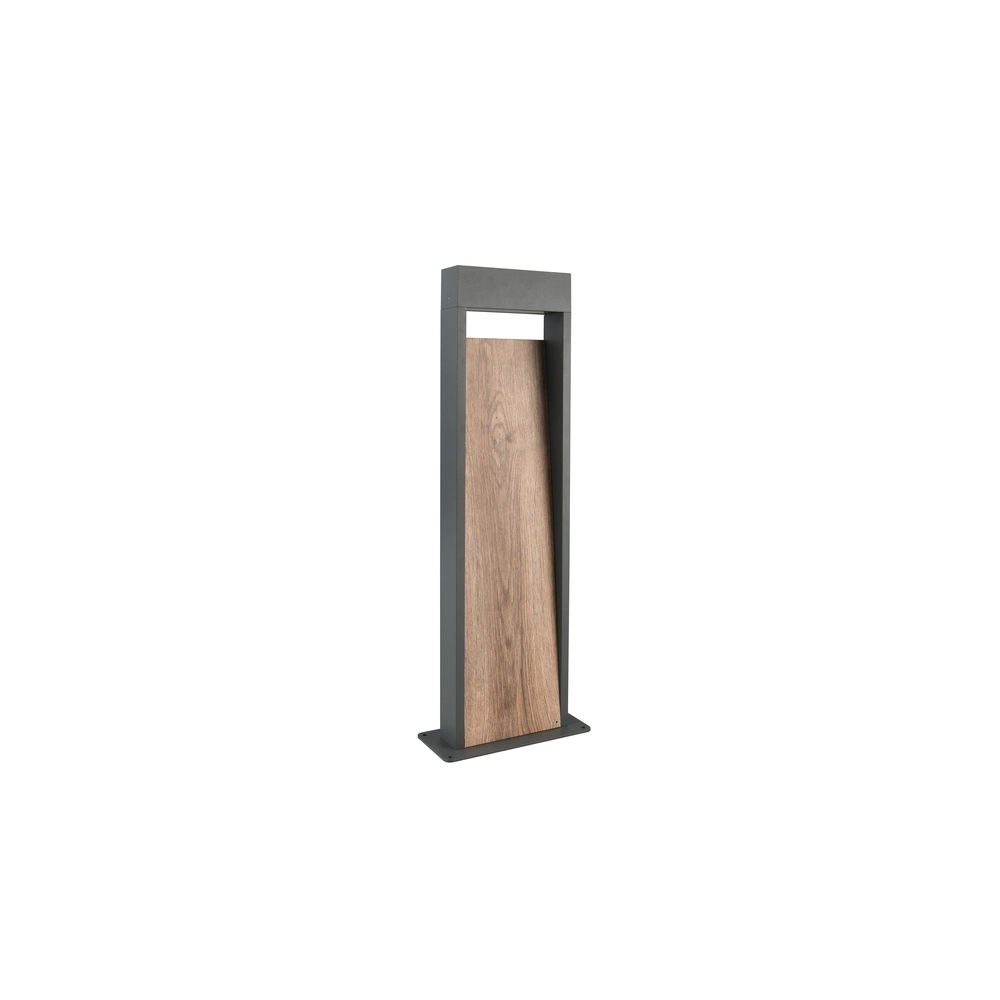 Floor lamp Salmon grey with wood 60cm Trio 4017807603729