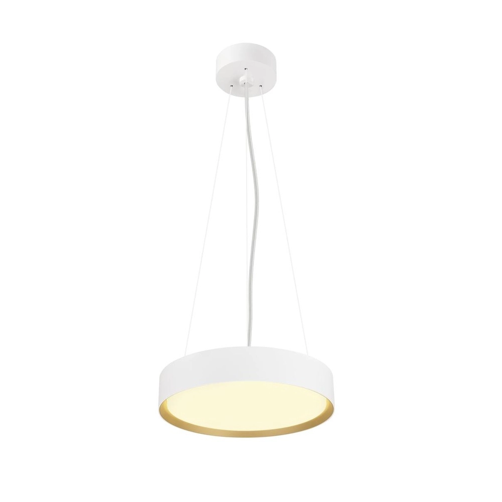 Ceiling lamp Decona Ø 30cm white with gold - 3000K/4000K SLV 4024163302975
