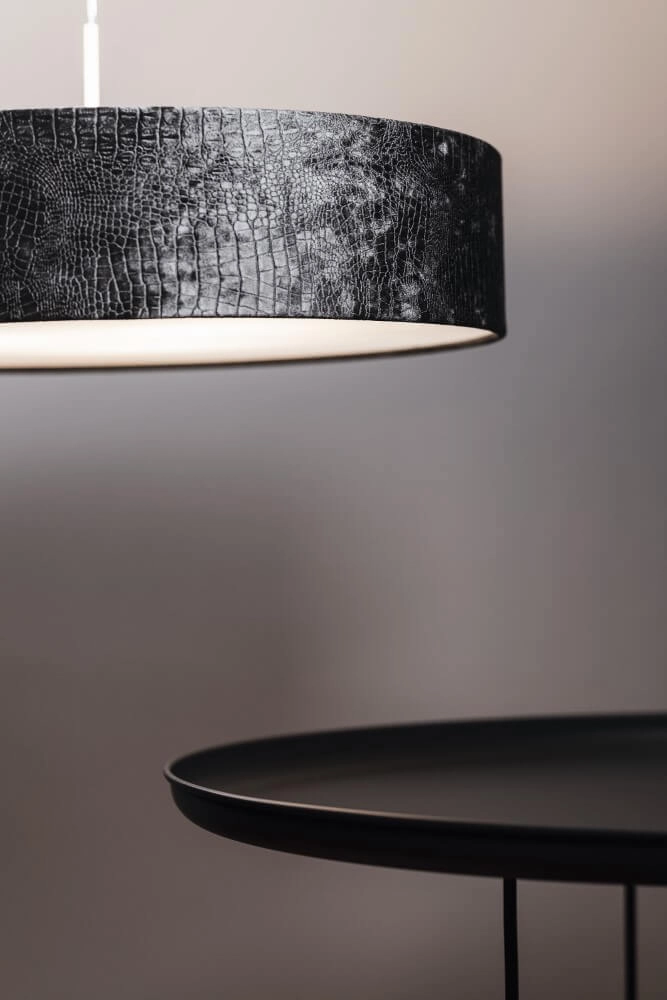 Hanging lamp Croco with velvet shade Ø 65cm Lyora 5903139894890