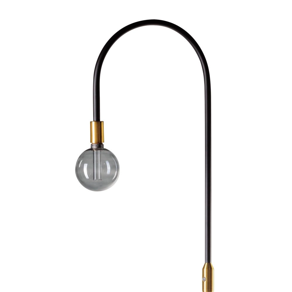 Floor lamp Pike 180cm black with gold ETH 8719075188484