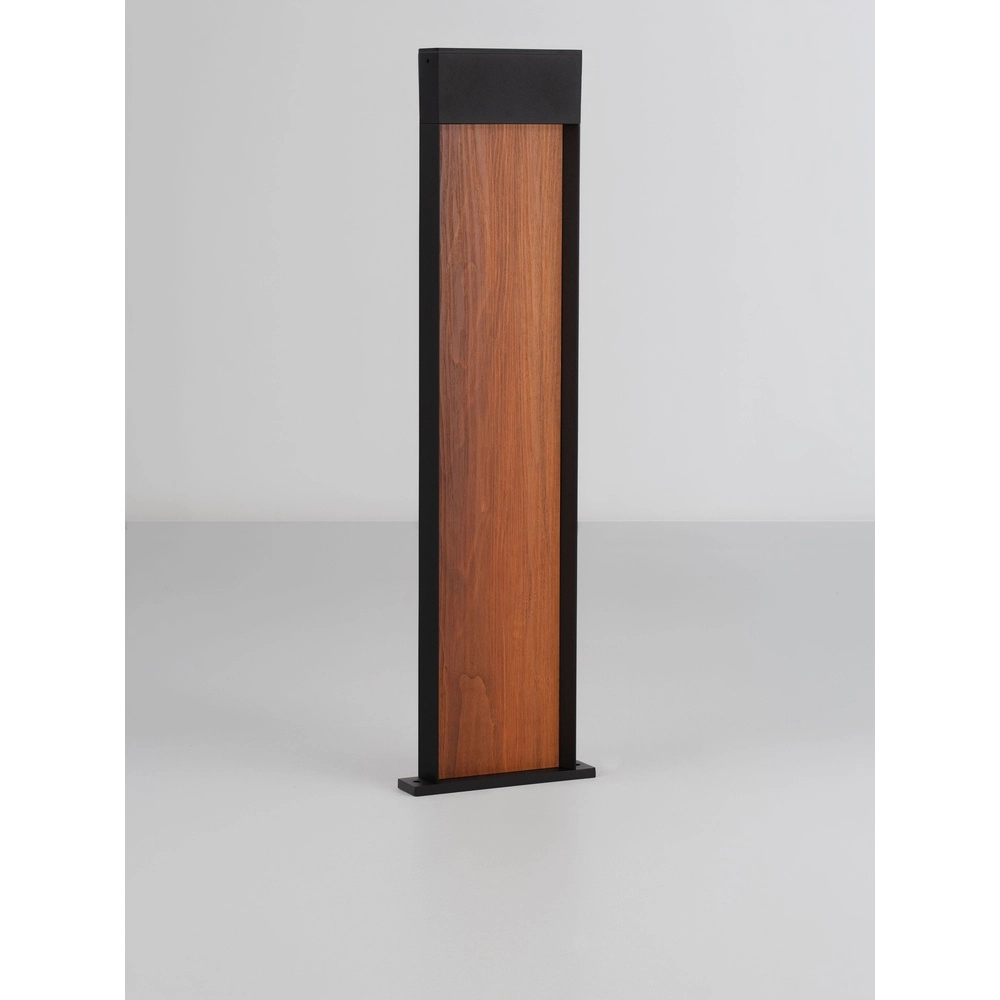 Design garden lamp Noray black with wood 78cm - 2700K Lyora 5212063504332