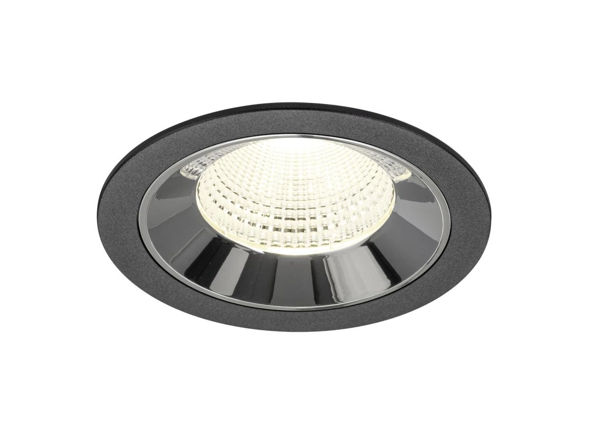 Recessed spotlight Numinos L black/chrome 4000K - 55deg