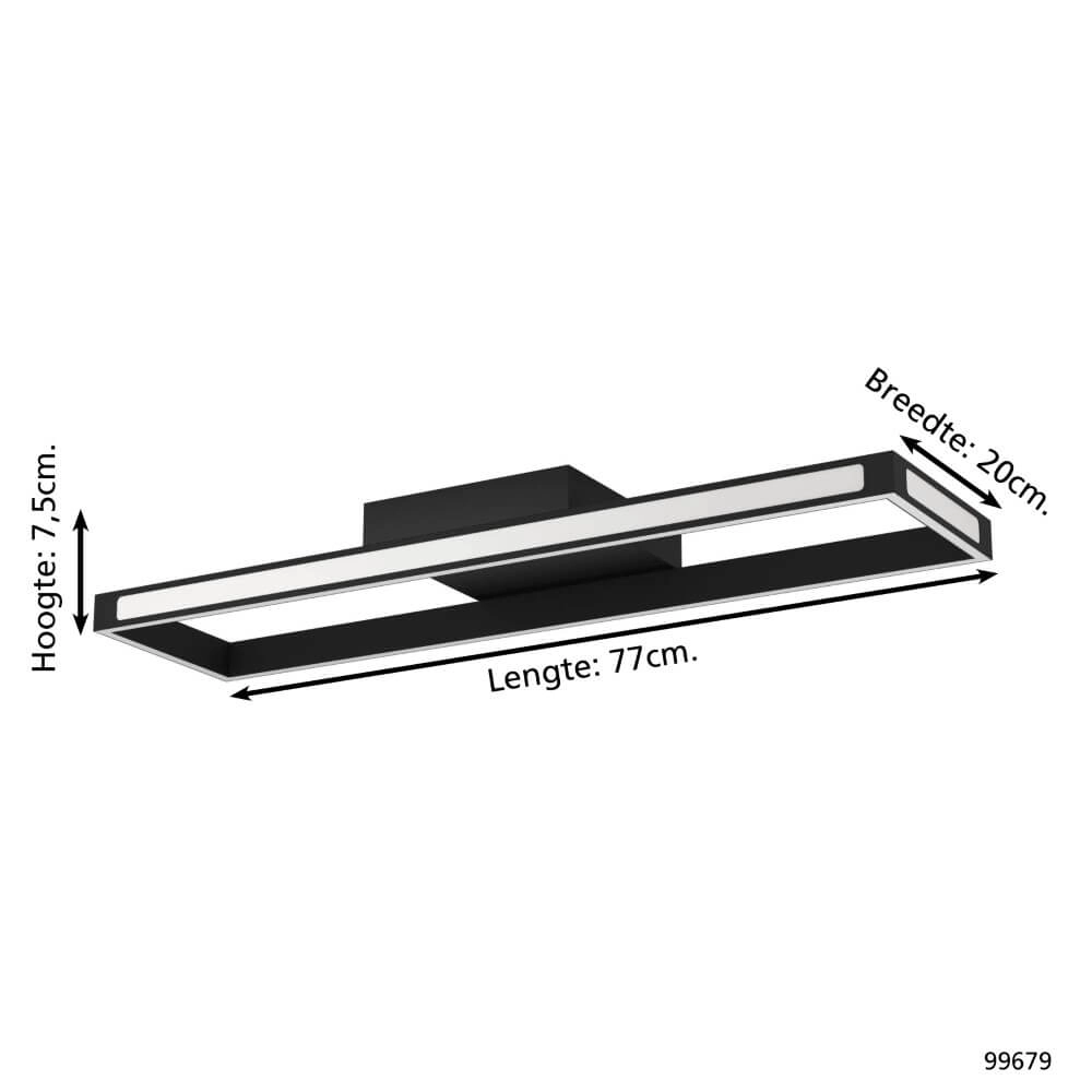 Design ceiling lamp Salvilanas-Z black Eglo 9002759996796