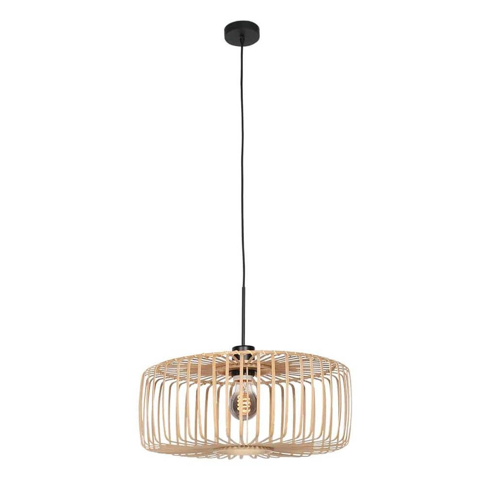 Bamboo pendant lamp Bloeba Ø 60cm