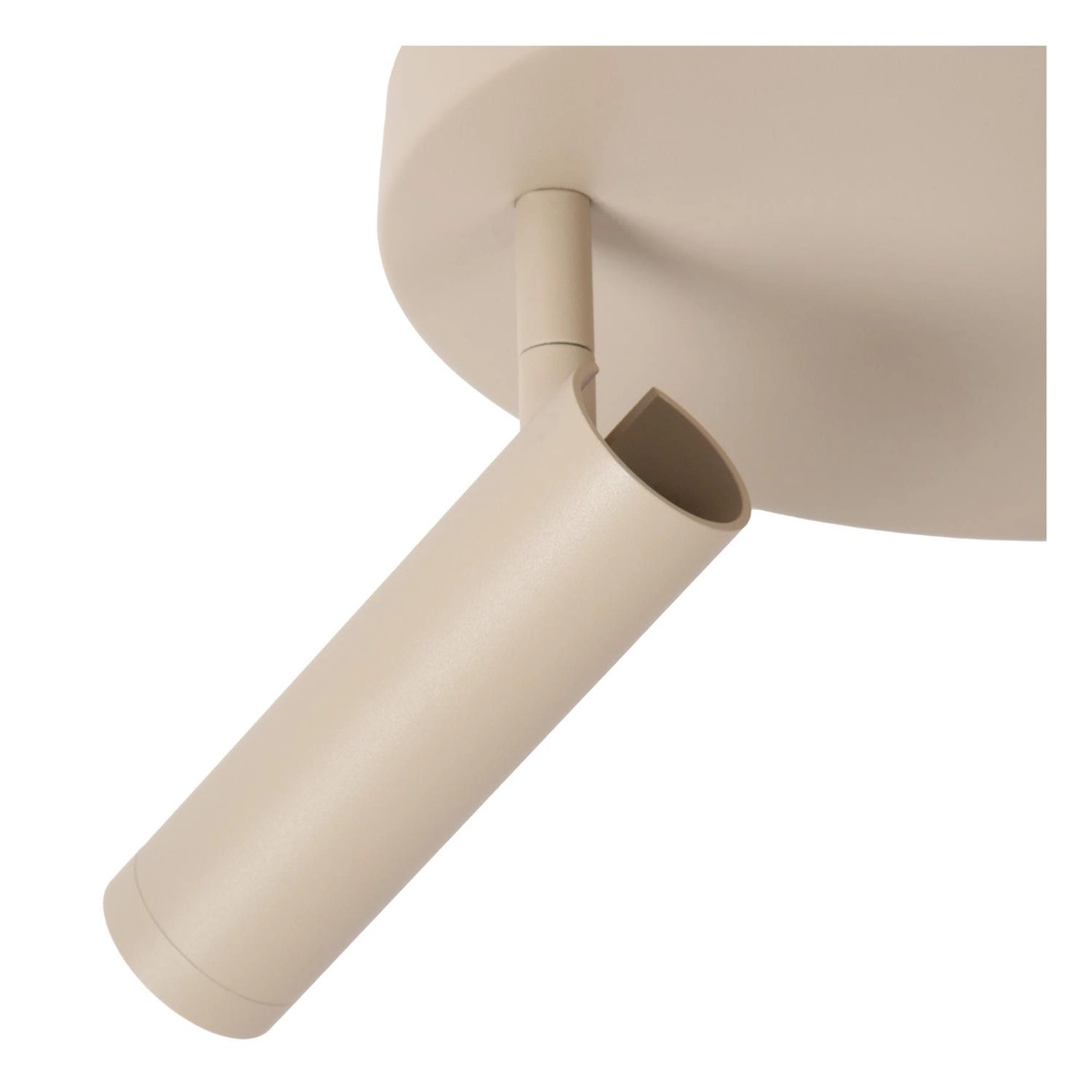 Sleek ceiling lamp Grado 3-light sand brown Lucide 5411212221742