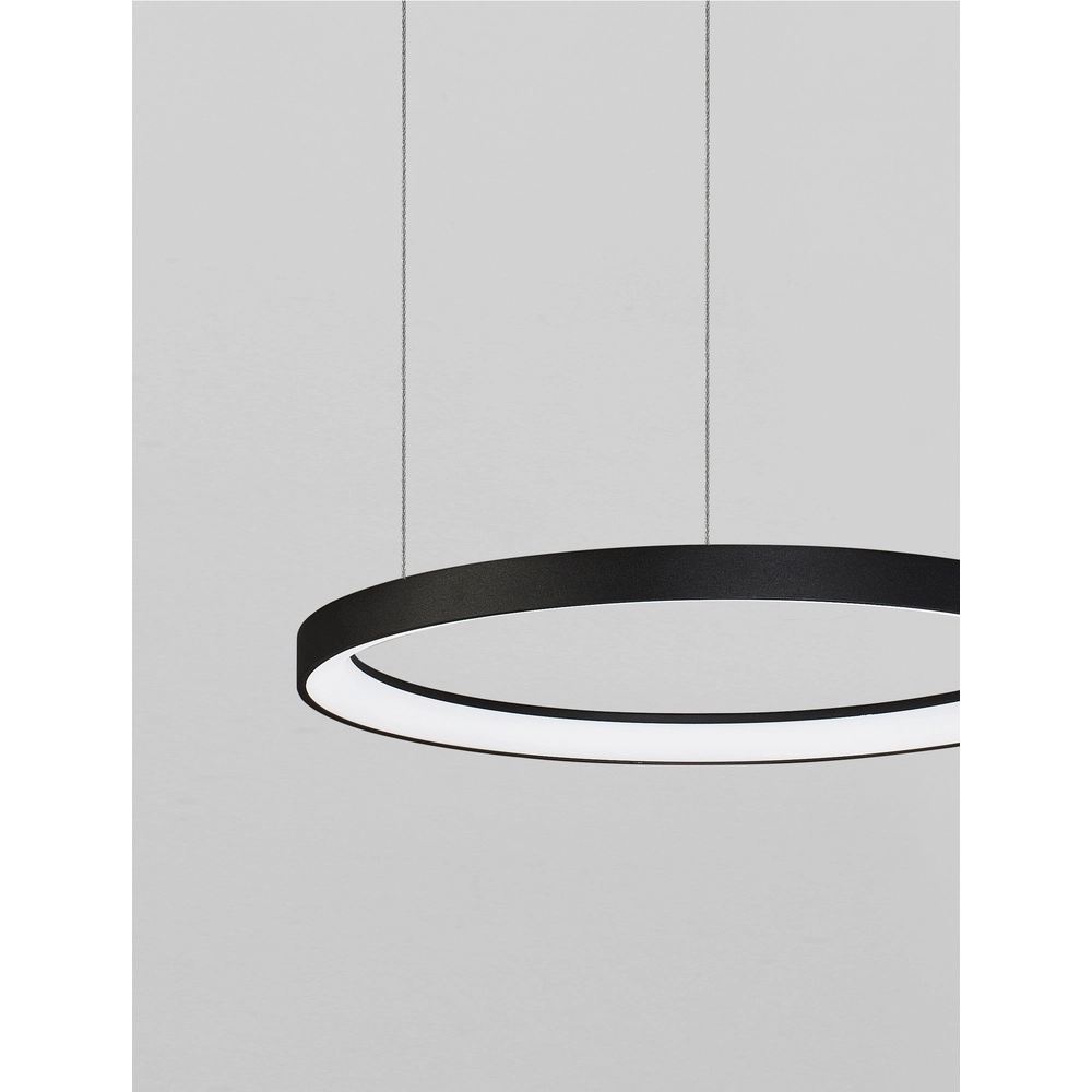 Design pendant lamp Pertino black Ø 58cm 2700K Lyora 5212017446053