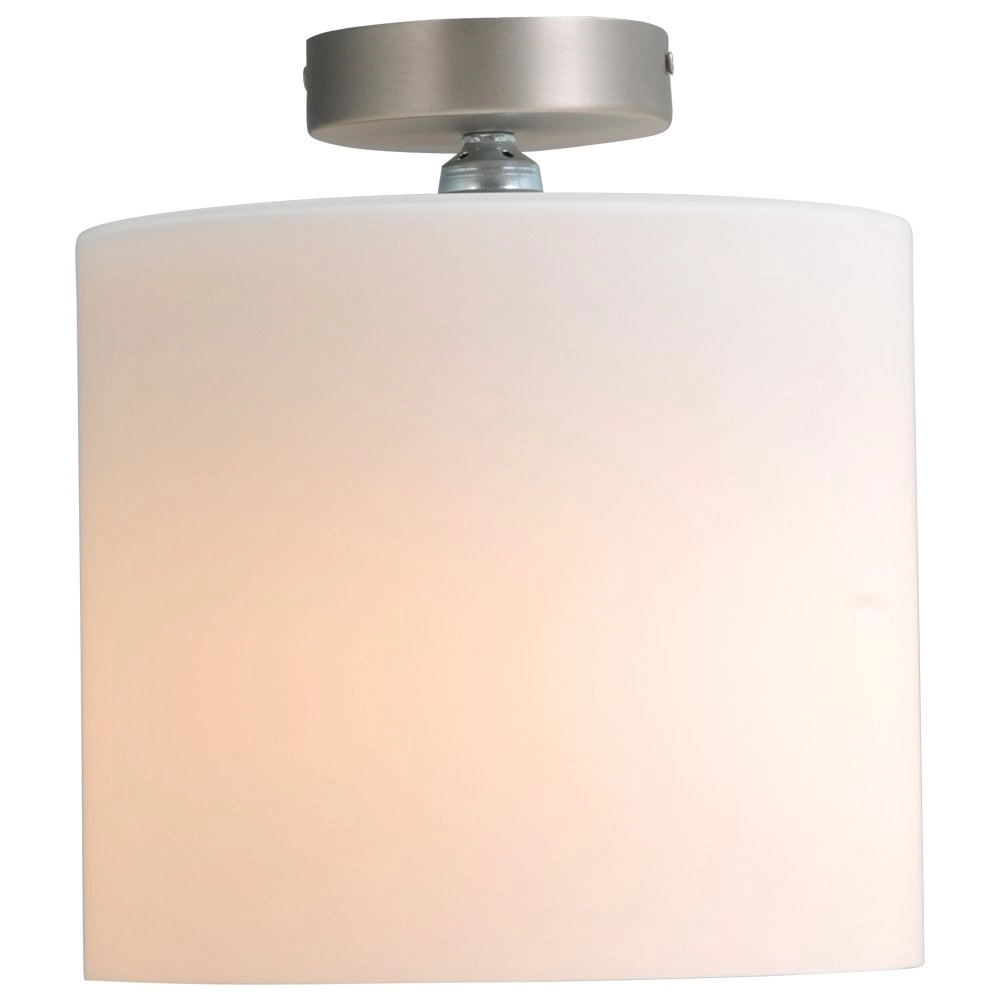 Ceiling light Cilindra 25cm white with metallic gray