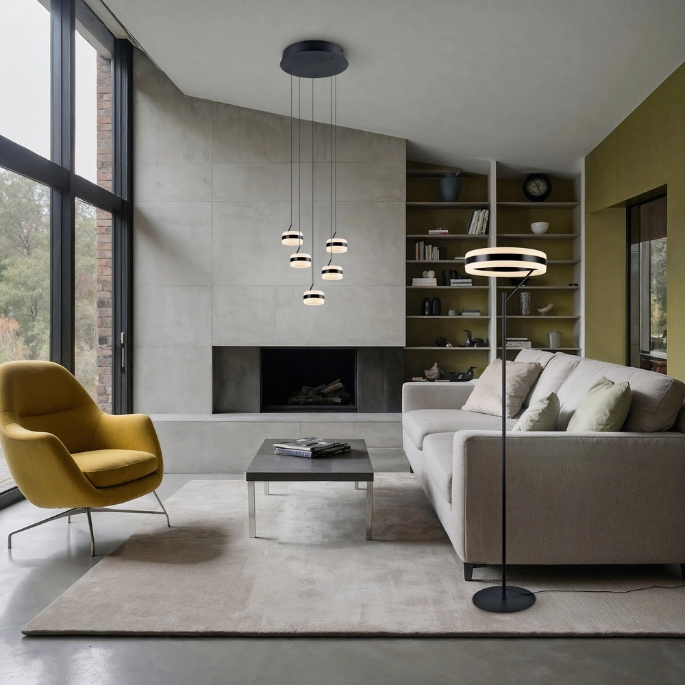 Design floor lamp Dios black Trio 4017807657760