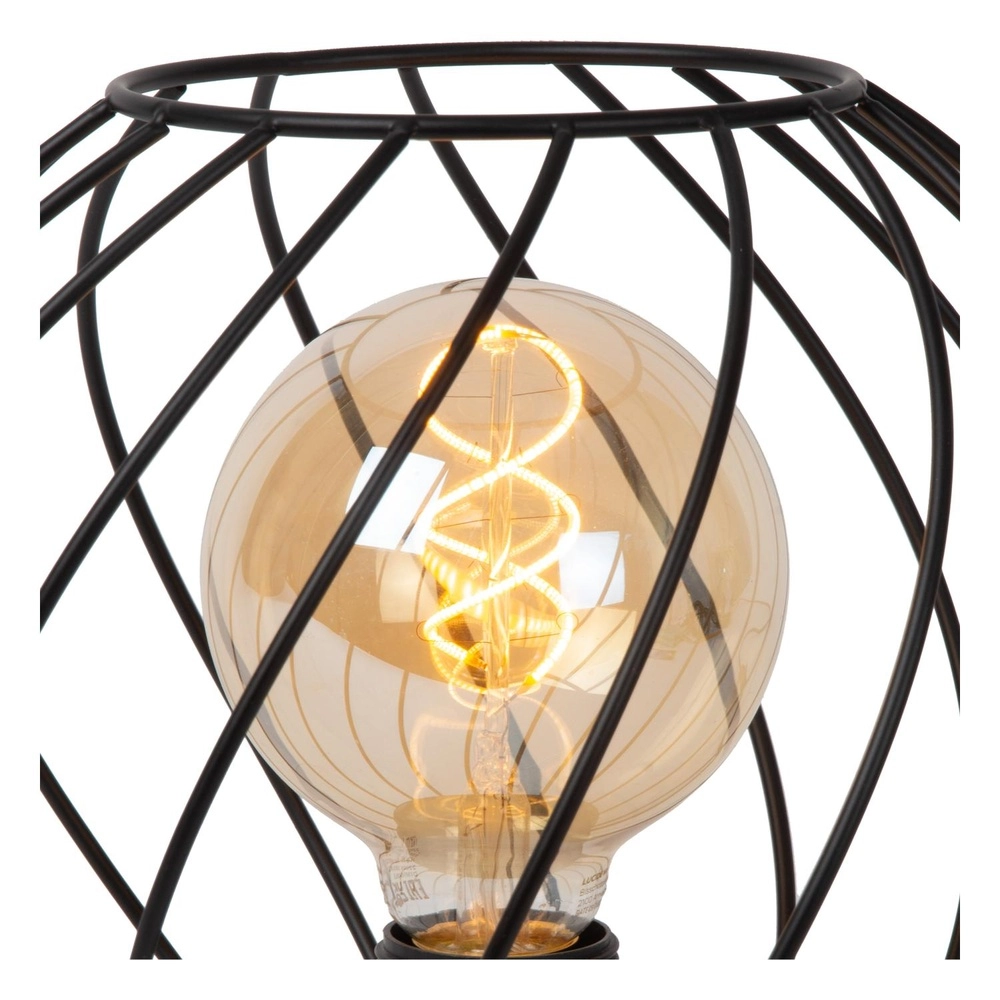 Table lamp Danza Ø 25cm black Lucide 5411212211590