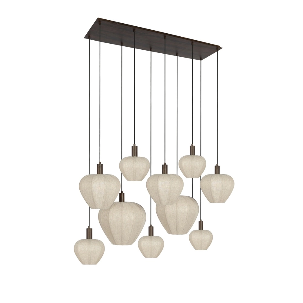 10-light pendant lamp Huxi japandi Light & Living 8717807843472
