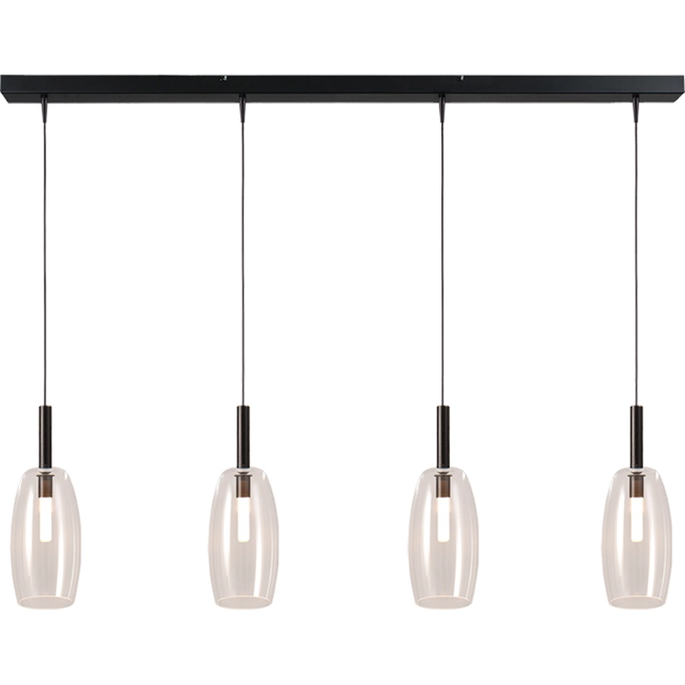 4L pendant lamp Ø 11.5cm Lido Olive with clear glass