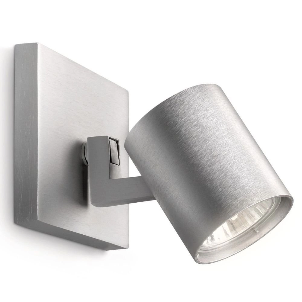 Wall spotlight My Living Runner metallic grey