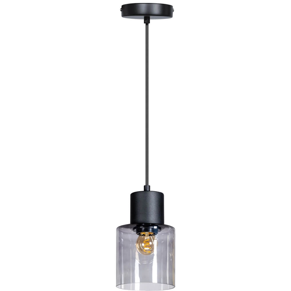 Glass pendant lamp Sledge Glass smoke glass