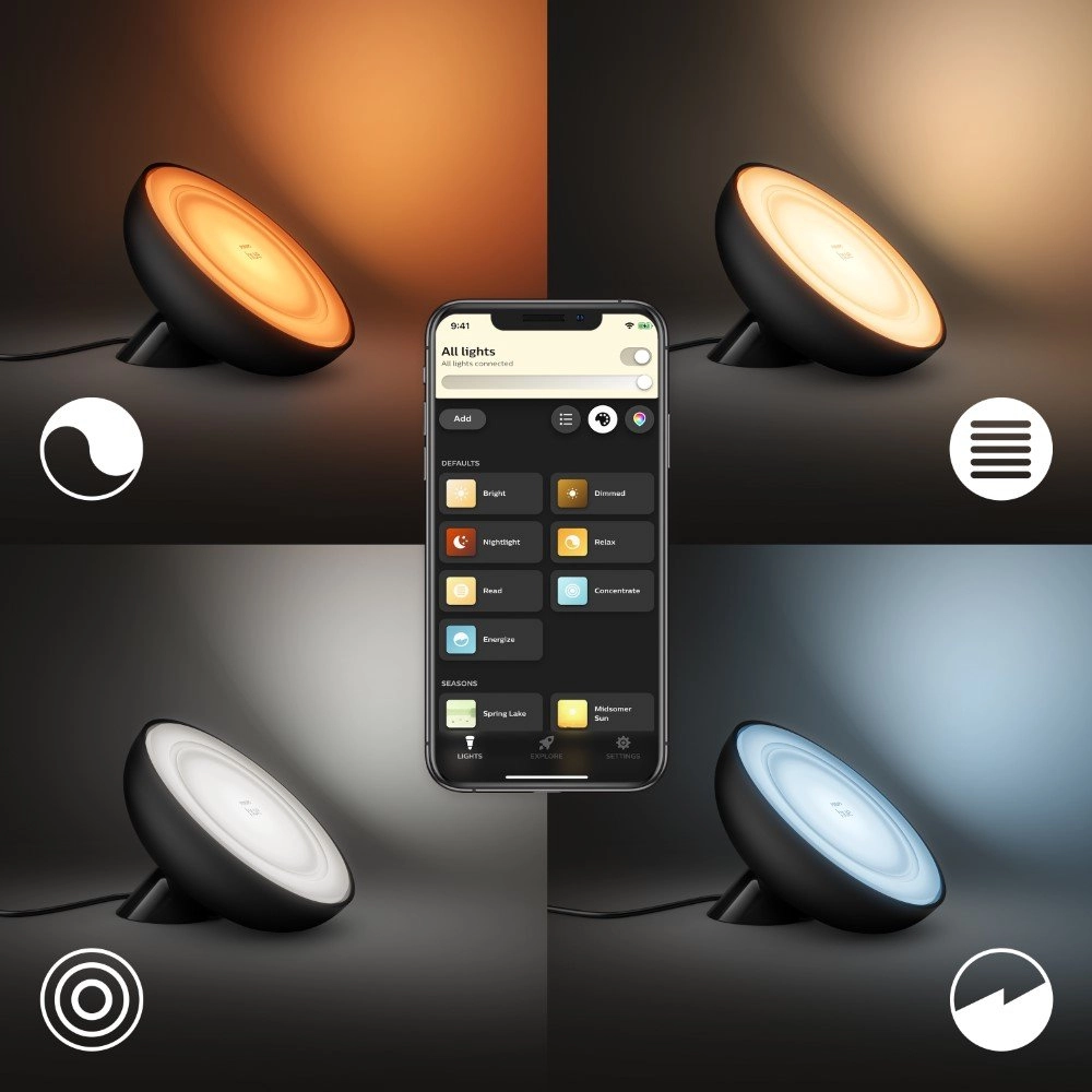 Black uplight Hue Bloom Philips 8718699771126