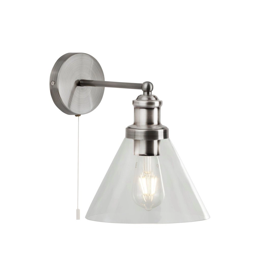 Wall lamp Pyramid matte silver