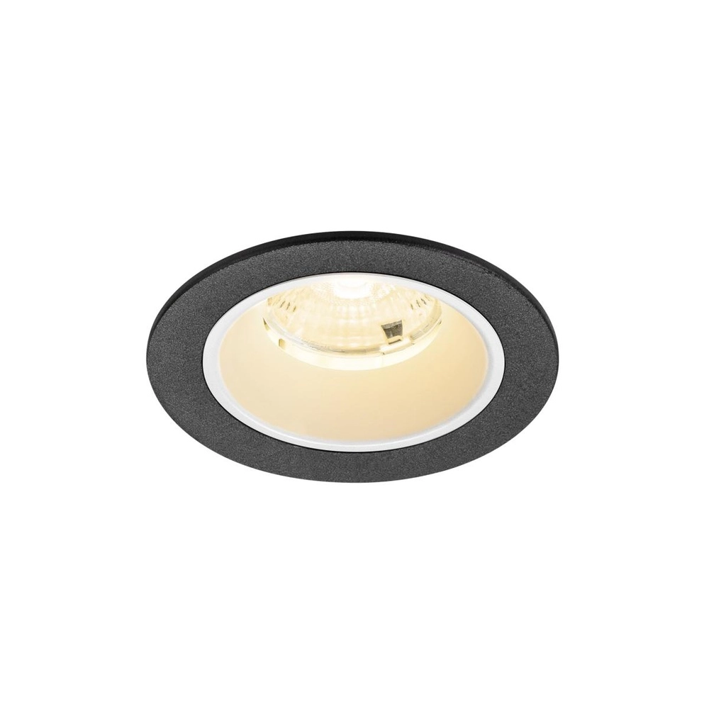 Recessed spotlight Numinos S black/white 3000K - 55deg