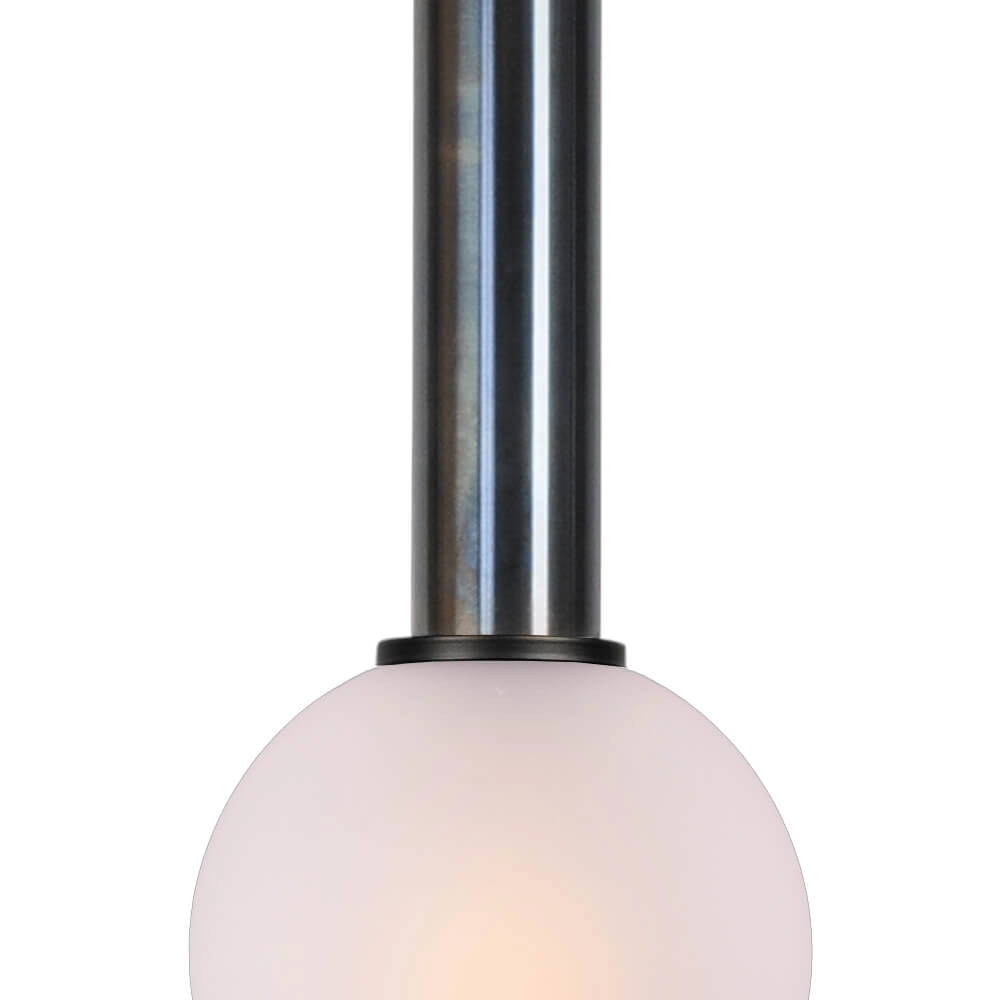 Hanging lamp Ø 15cm Bella 2 Dappled oil with matt white glass Masterlight 8718121334233