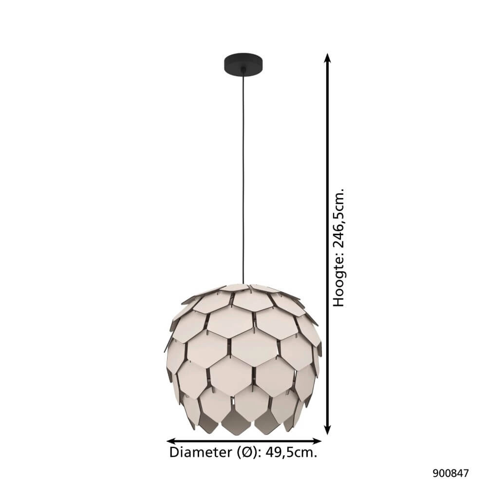 Design pendant lamp Mattanza Ø 49.5cm Eglo 9008606274147