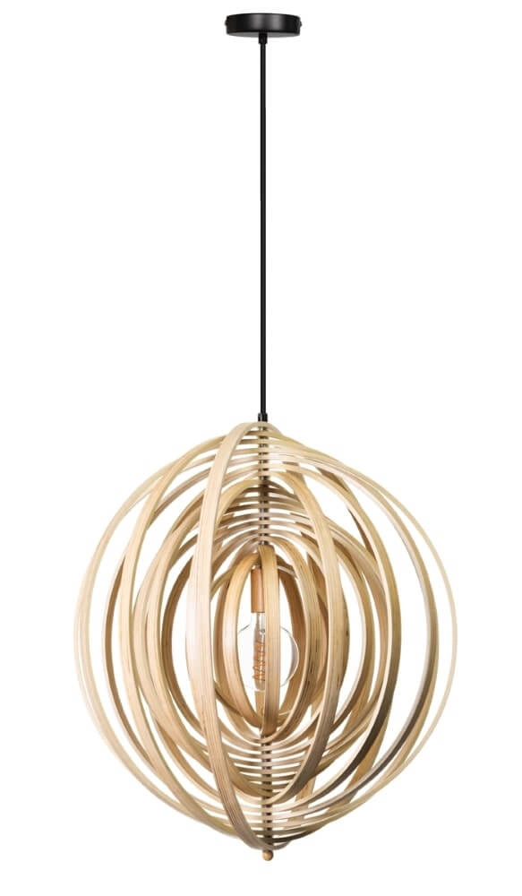 Wooden pendant lamp Woody Ø 59cm ETH 8720195305330