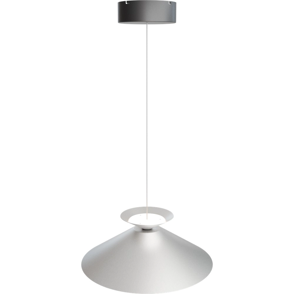 Pendant lamp Ceppo black with nickel Ø 45cm with uplight Masterlight 8718121389653