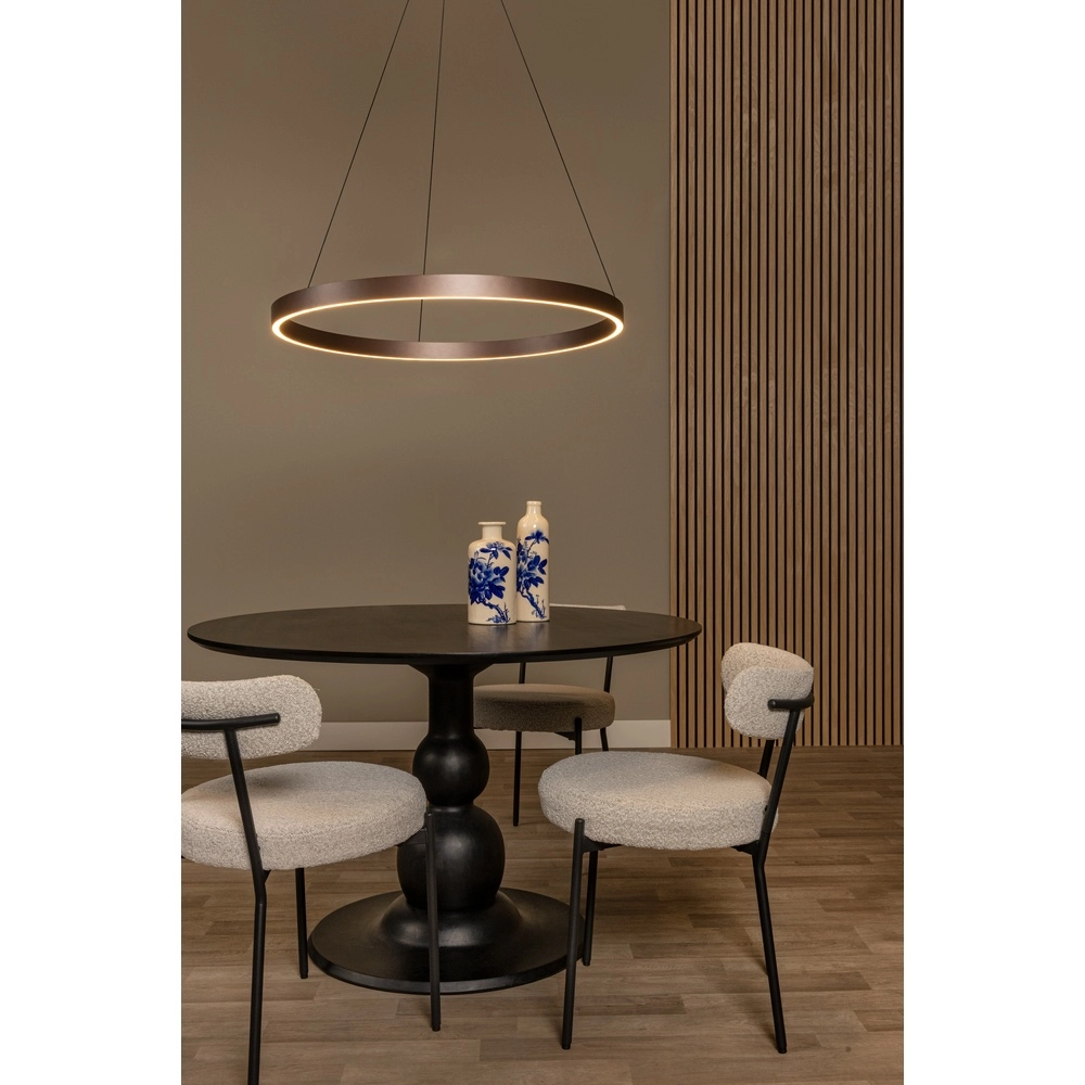 Design pendant lamp Liane rust brown Ø 80cm Lucide Vibes 5411212461124