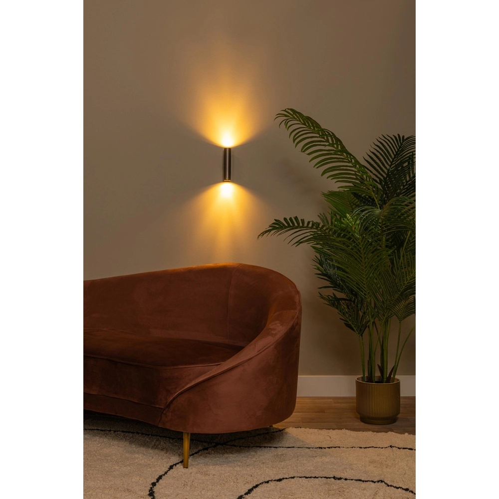 Up & downlight Dupla coffee brown mini GU10 Lucide 5411212094063