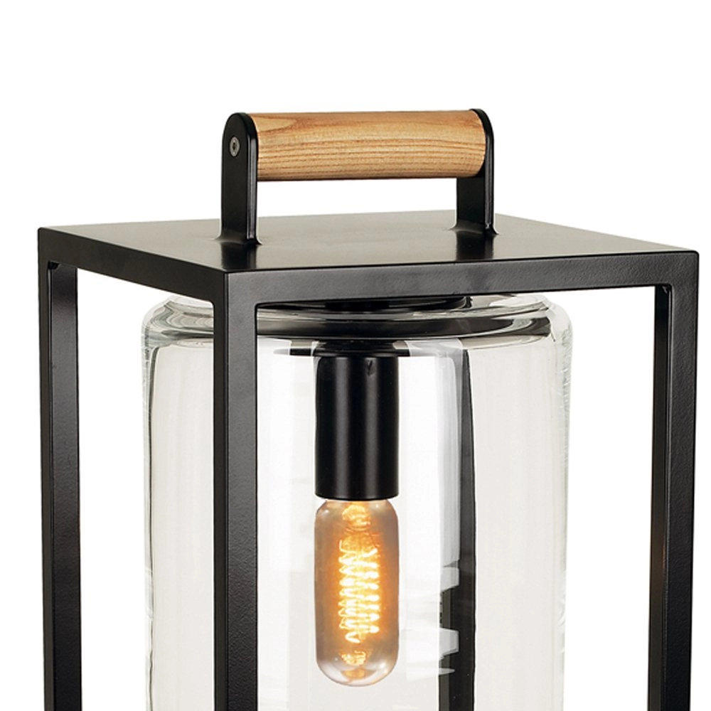 Outdoor table lamp rural Dome Teak Royal Botania