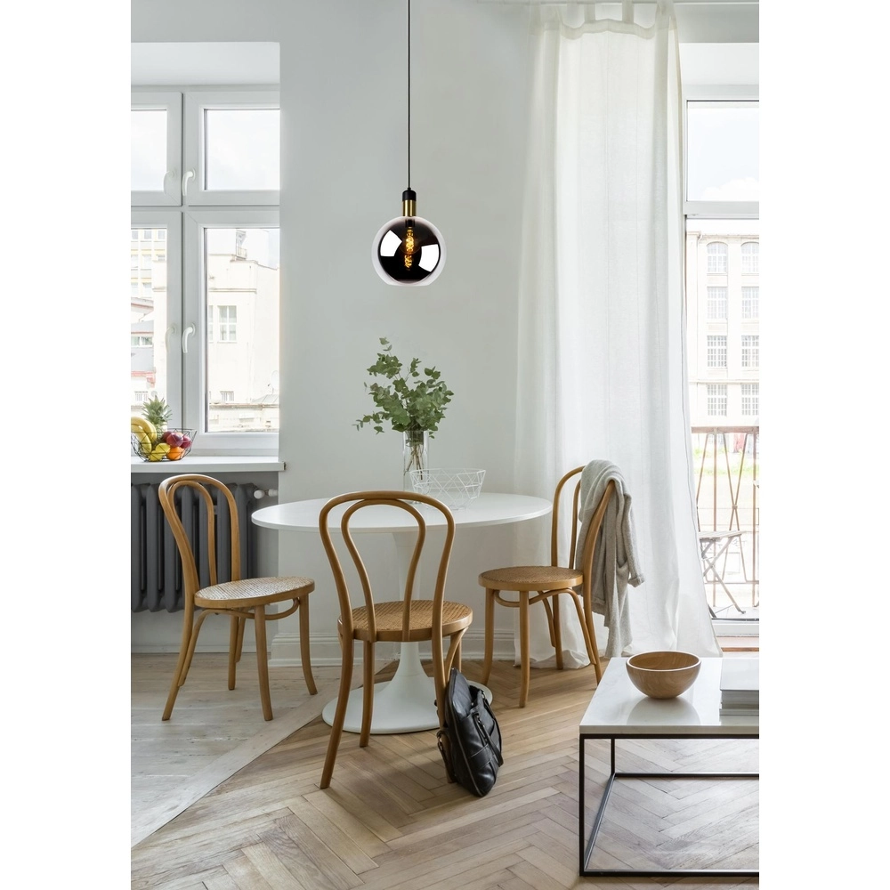 Pendant lamp Julius Ø 28cm smoke glass Lucide 5411212343338