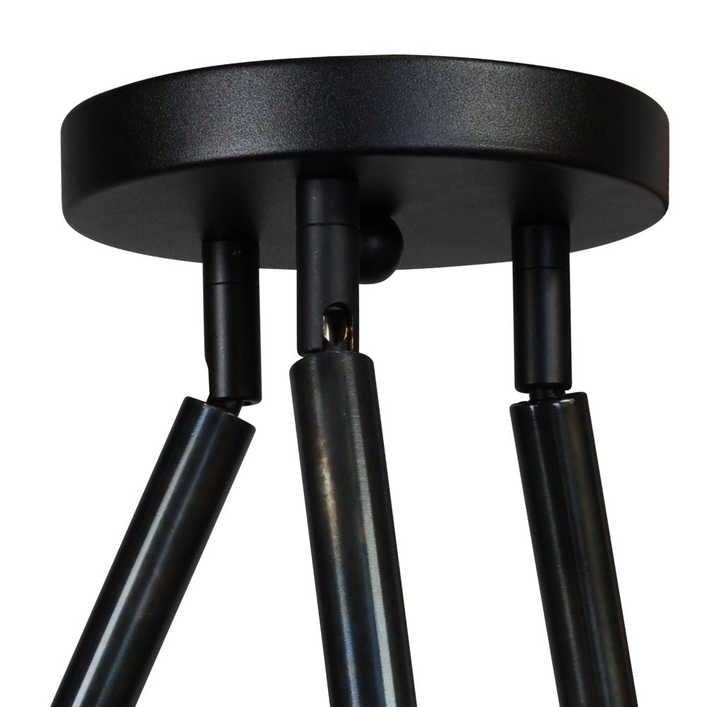 Black ceiling lamp Flute with 3 adjustable arms Masterlight 8718121209937