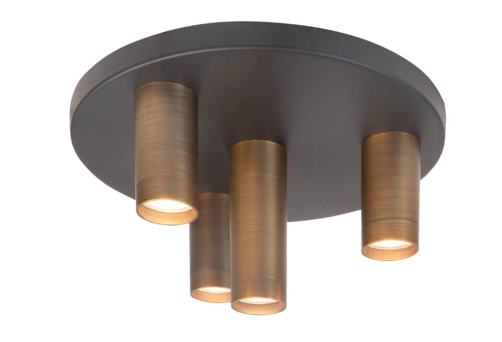 4-light ceiling lamp Perugia bronze