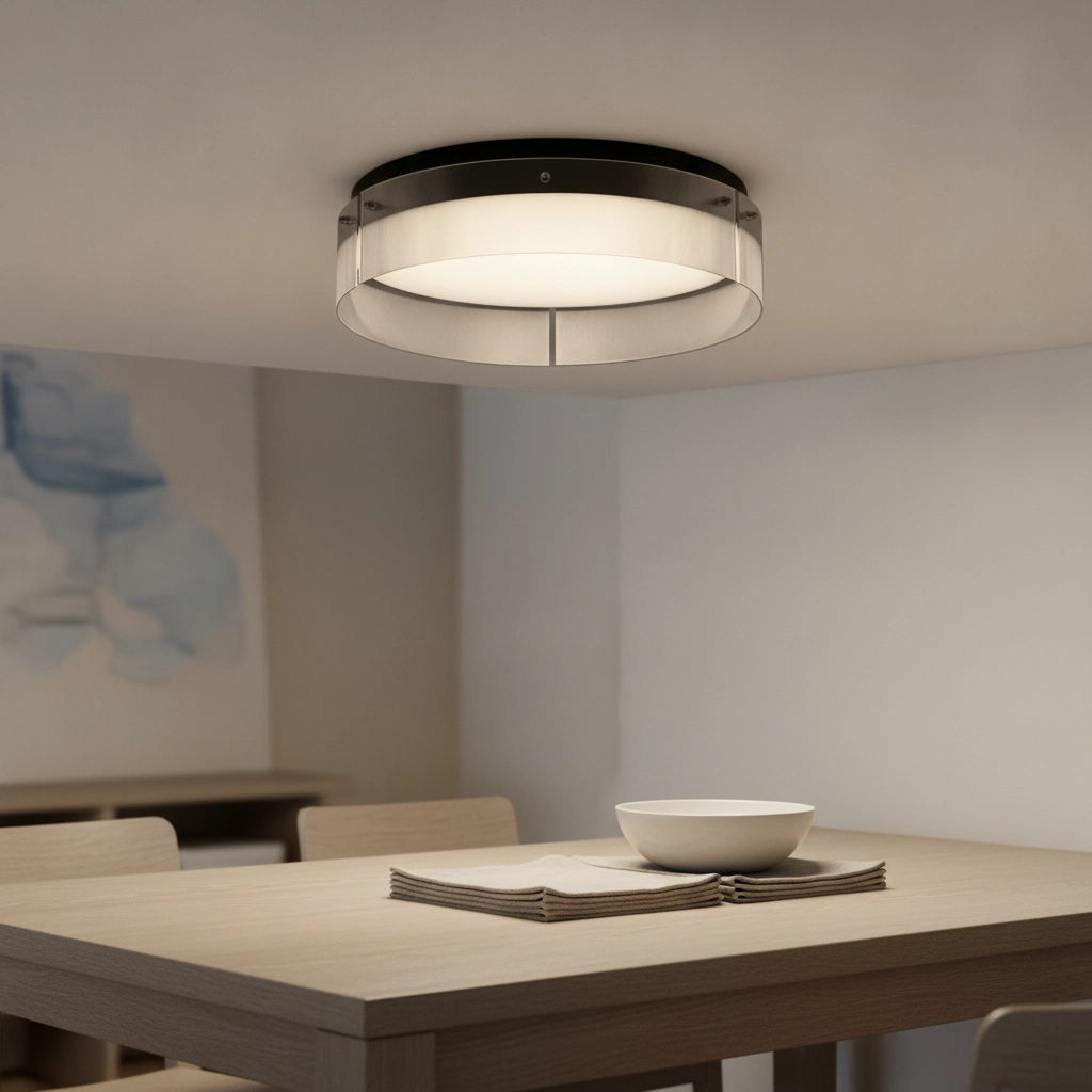 Design ceiling lamp Pauline black with glass Ø 55cm