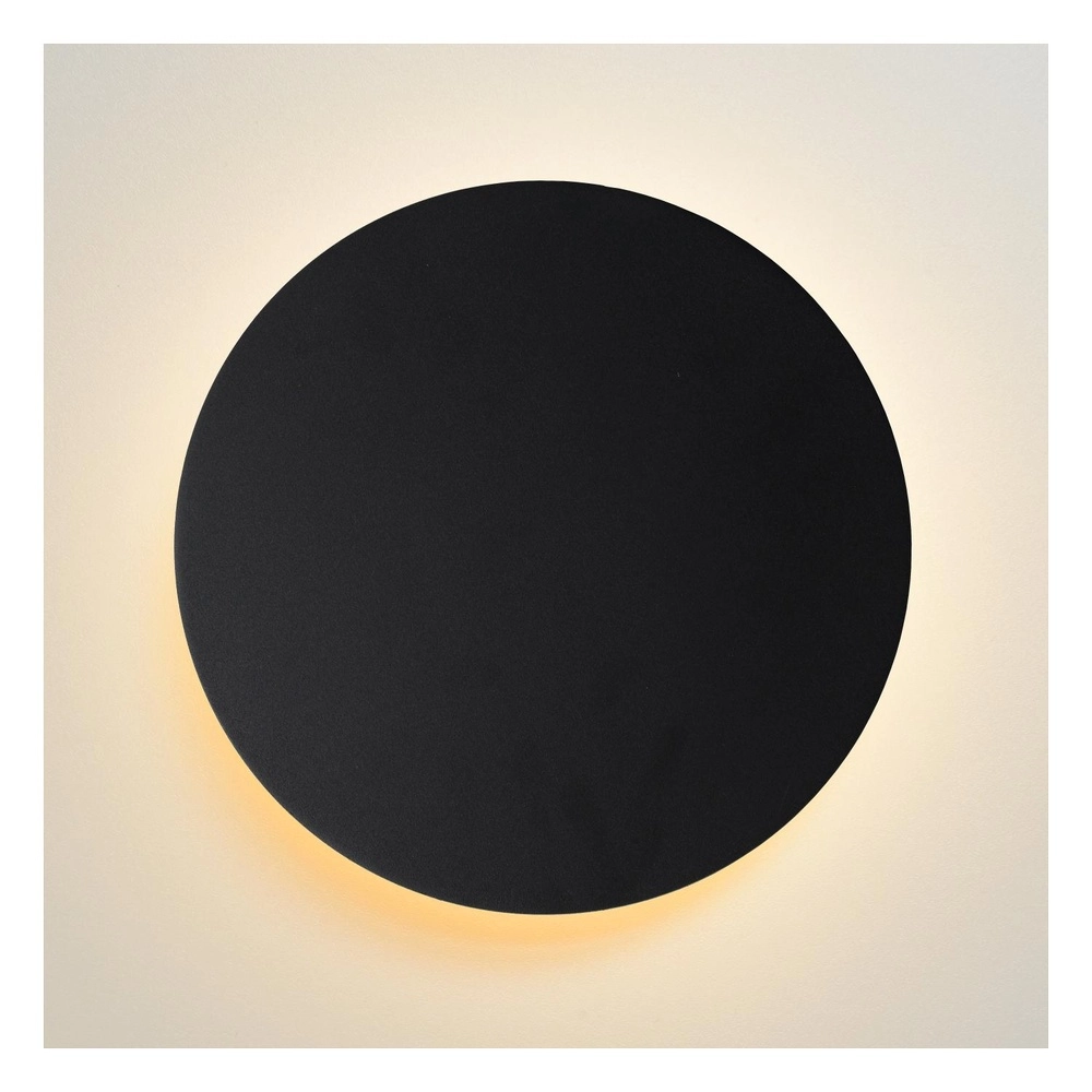 Design wall lamp Eklyps Led Ø 25cm black Lucide 5411212460691