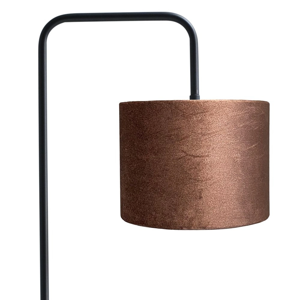 Floor table lamp Venus 152cm with brown lampshade Masterlight 8718121246765