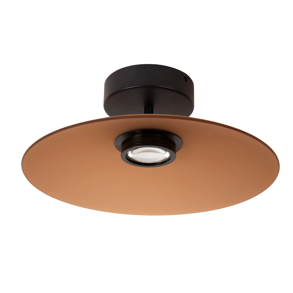 Sleek ceiling lamp Menga Ø 40cm amber glass Premium by Lucide 5411212251220
