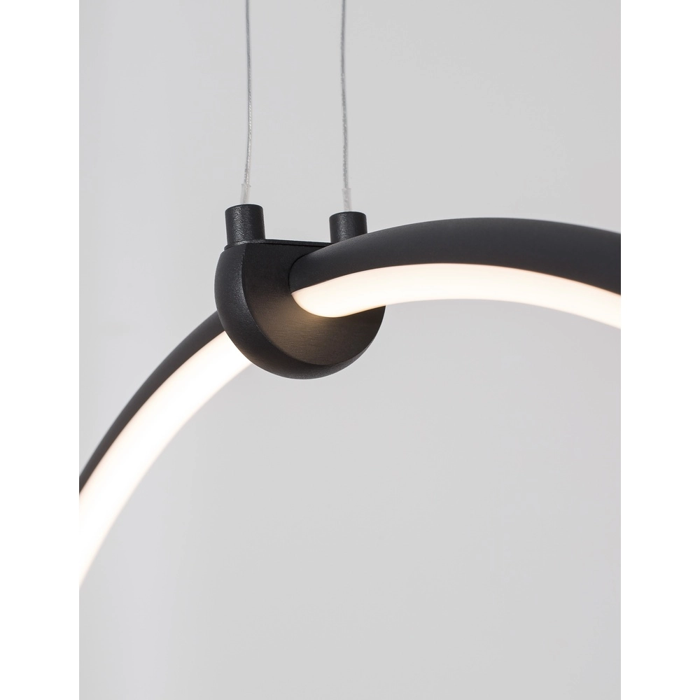 Pendant lamp Ring black Ø 68cm Lyora 5212017429315