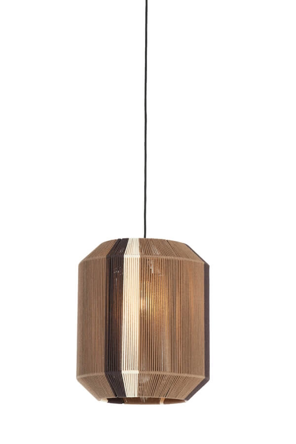 Pendant lamp Kozana brown Ø 36cm