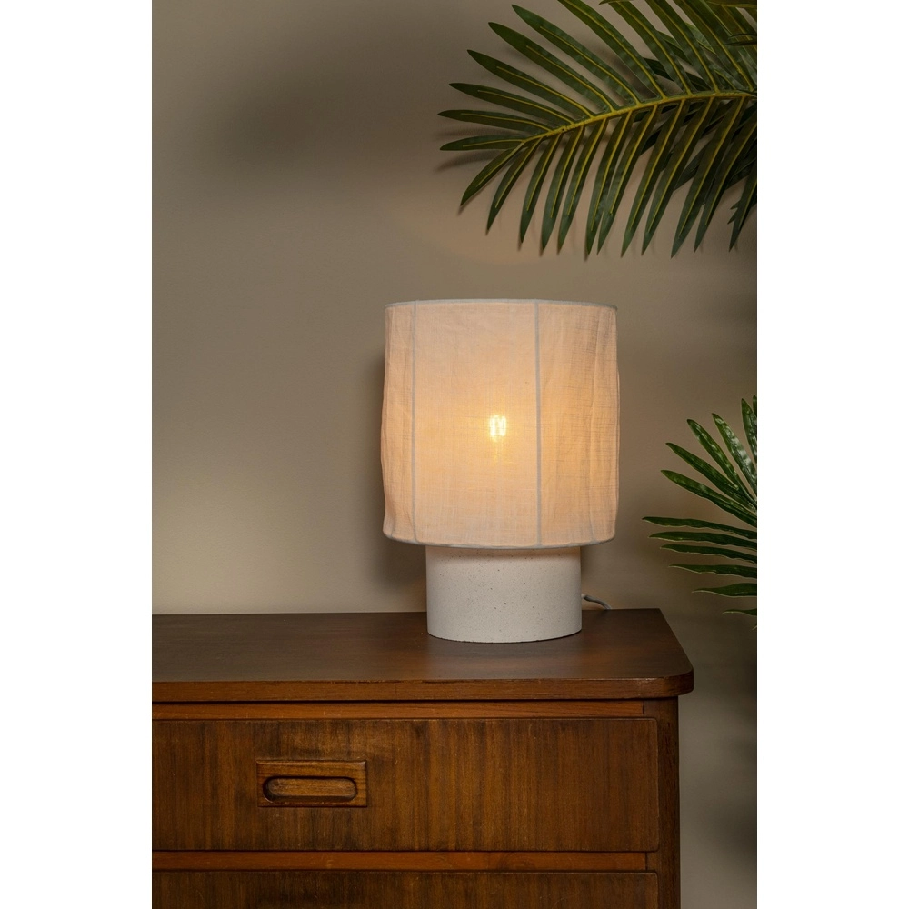 Table lamp Tissaja Ø 20cm white Lucide 5411212061614