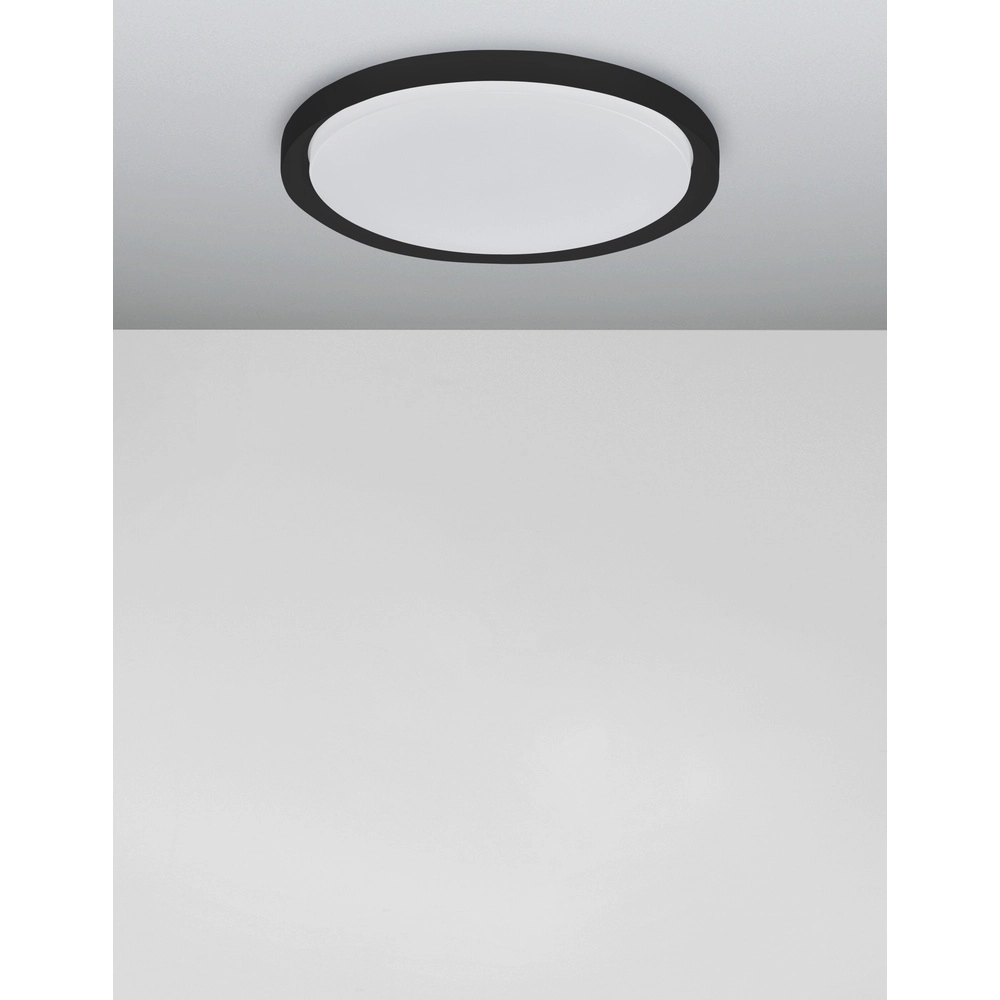 Ceiling light Troy black Ø 46cm